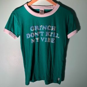 VS PINK Festive Grinch Don’t Kill My Vibe Tee